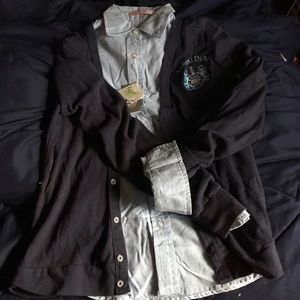 Alpha Xi Delta crest cardigan.